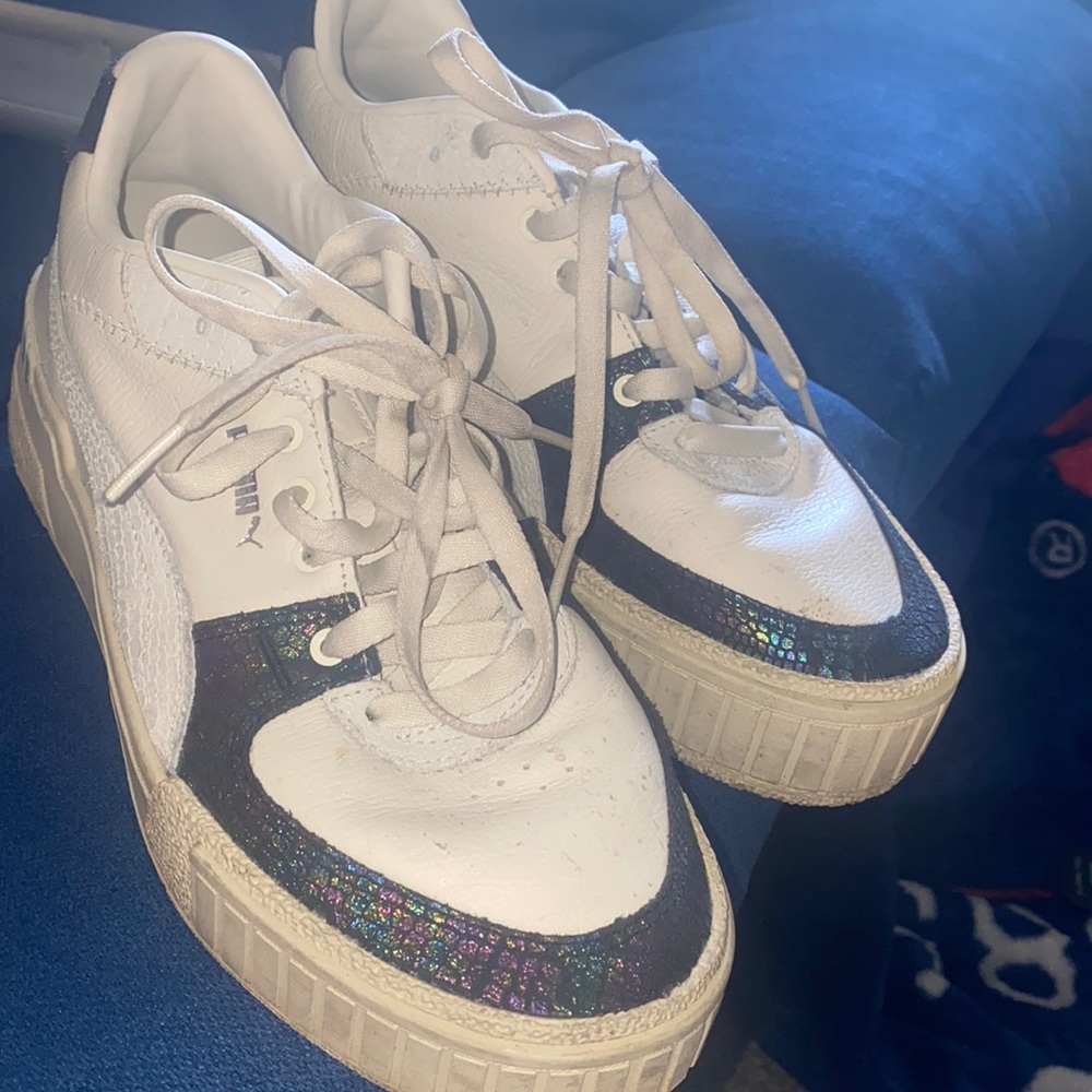 snake skin puma sneakers